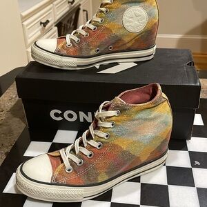 Converse x MISSONI Wedged High Top Sneakers